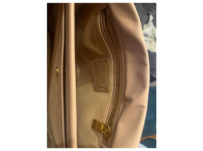 Tote Borsa a mano Prada in pelle beige - vista 6