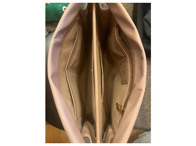 Tote Borsa a mano Prada in pelle beige - vista 7