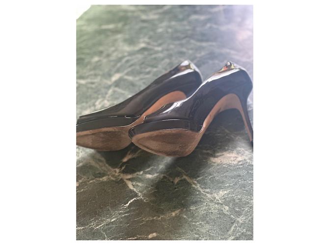 Jimmy Choo Peeptoe-Pumps Größe 40 (UK6.5) Schwarz - Ansicht 4