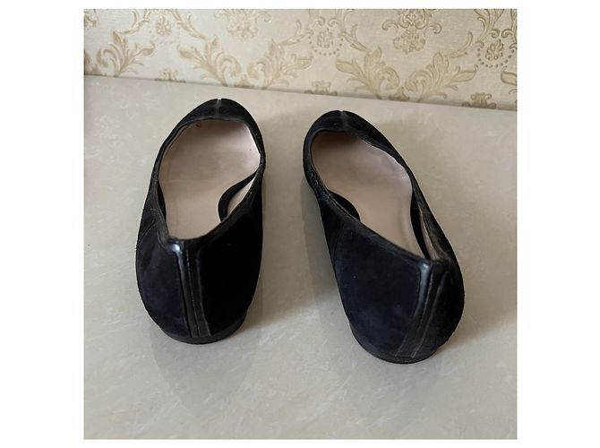 Dior Black Leather Ballet Flats - view 12