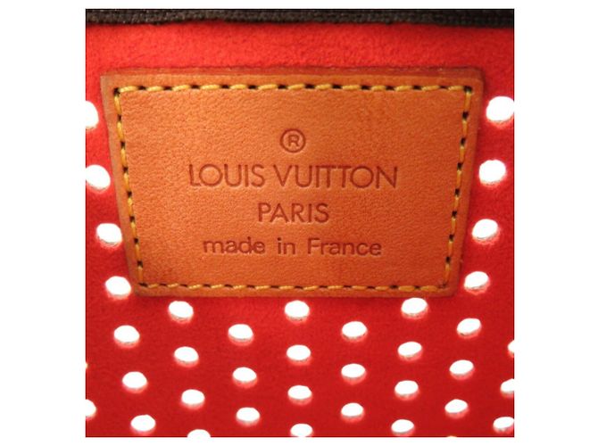 Pochette perforata Monogram Louis Vuitton Arancione Monogramma - vista 6