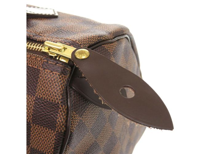 Borsa Louis Vuitton Speedy 25 Damier Marrone Damier ebene - vista 10
