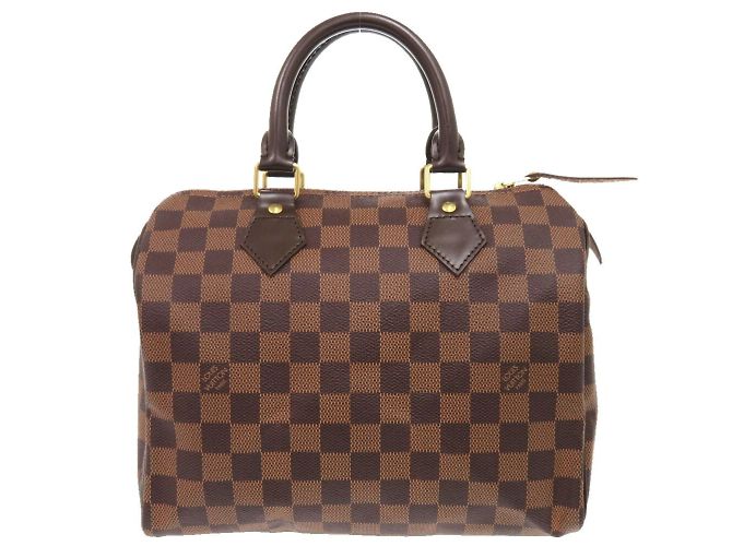 Borsa Louis Vuitton Speedy 25 Damier Marrone Damier ebene - vista 2
