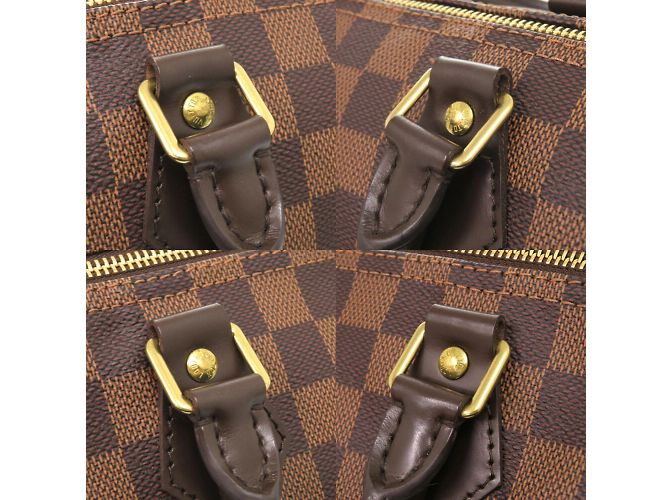 Borsa Louis Vuitton Speedy 25 Damier Marrone Damier ebene - vista 7
