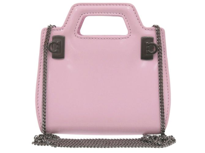 Borsa a Spalla Wanda Chain di Salvatore Ferragamo Rosa - vista 2