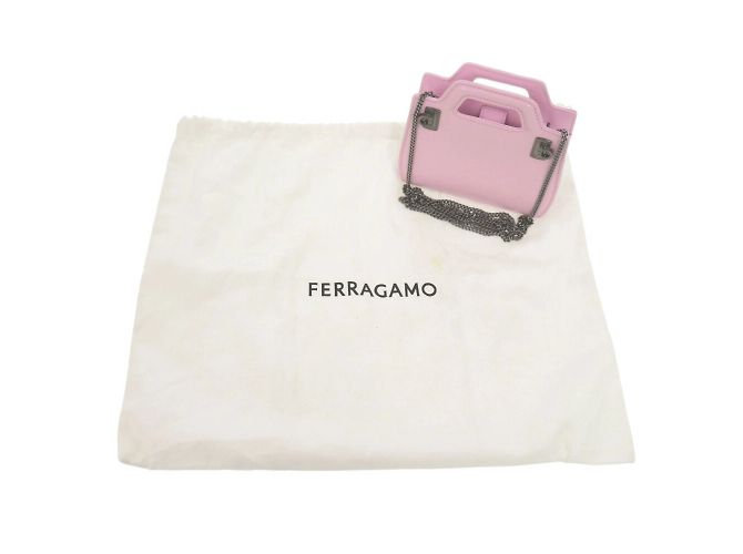 Borsa a Spalla Wanda Chain di Salvatore Ferragamo Rosa - vista 3
