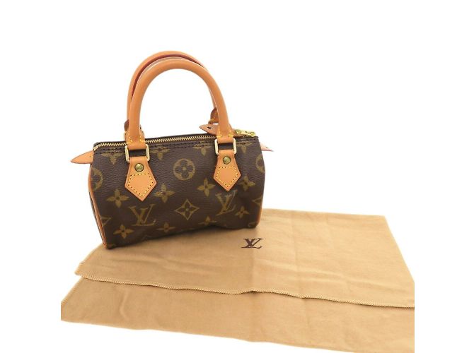 Borsa a mano Speedy Monogram Louis Vuitton Marrone - vista 3