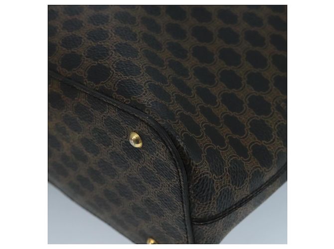 Céline Sac à main en toile Macadam CELINE PVC noir Auth 111195 - vue 10