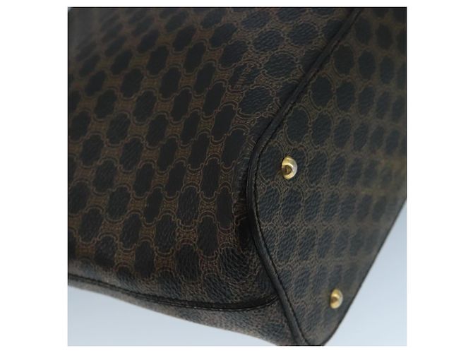 Céline Sac à main en toile Macadam CELINE PVC noir Auth 111195 - vue 13