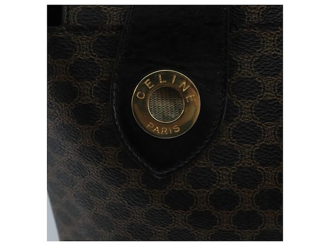 Céline Sac à main en toile Macadam CELINE PVC noir Auth 111195 - vue 15