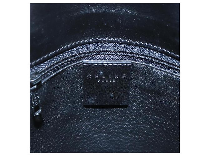 Céline Sac à main en toile Macadam CELINE PVC noir Auth 111195 - vue 16