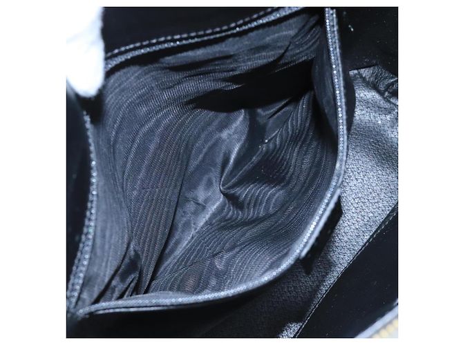 Céline Sac à main en toile Macadam CELINE PVC noir Auth 111195 - vue 20