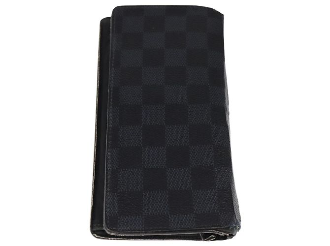 LOUIS VUITTON Cartera de Tarjeta Taiga Damier Graphite 2Set LV Auth ar13188 Damier ebene - vista 3