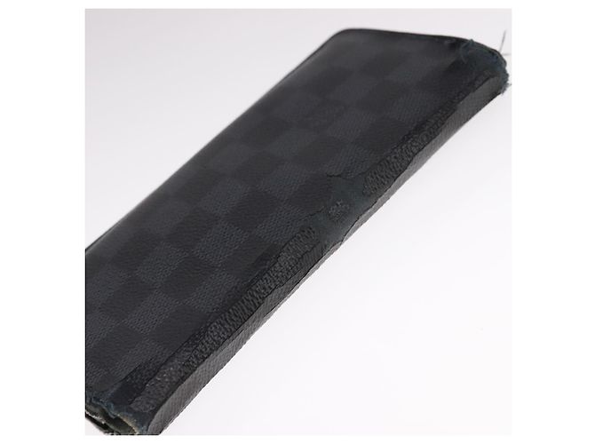 LOUIS VUITTON Cartera de Tarjeta Taiga Damier Graphite 2Set LV Auth ar13188 Damier ebene - vista 6
