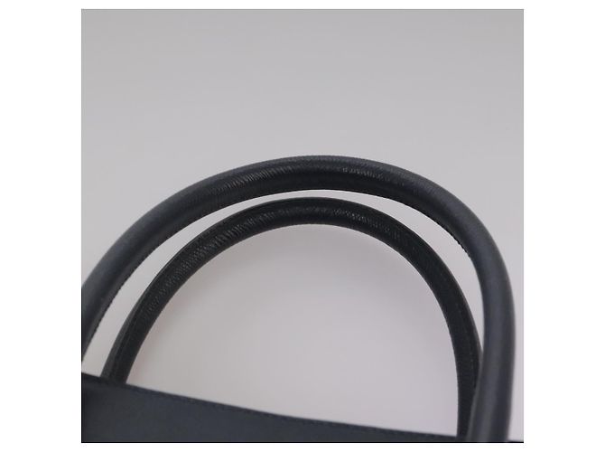 Céline Bolso de mano de cuero azul marino Auth yk17129 - vista 8
