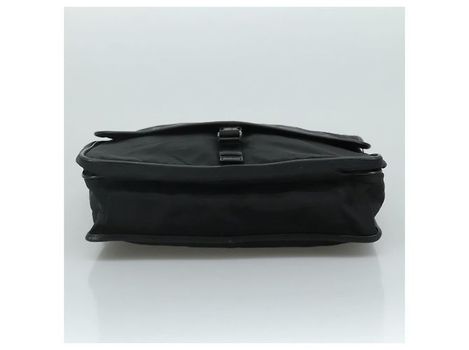 Borsa a spalla PRADA in nylon nero Auth am7560 - vista 9