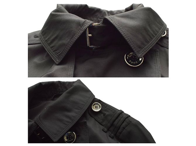 Abrigo trench negro con cinturón y doble botonadura Michael Michael Kors talla S - vista 5