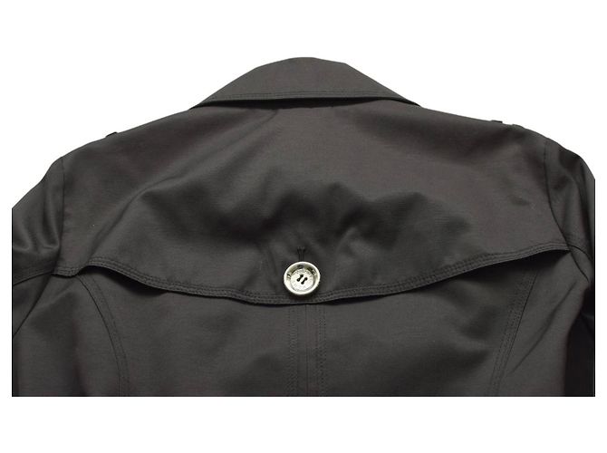 Abrigo trench negro con cinturón y doble botonadura Michael Michael Kors talla S - vista 7