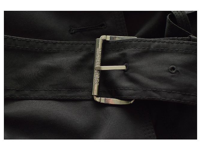 Abrigo trench negro con cinturón y doble botonadura Michael Michael Kors talla S - vista 8