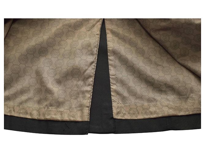 Abrigo trench negro con cinturón y doble botonadura Michael Michael Kors talla S - vista 9