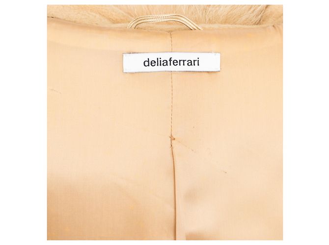 Autre Marque Abrigo de lana y piel Delia Ferrari Blanco roto - vista 15