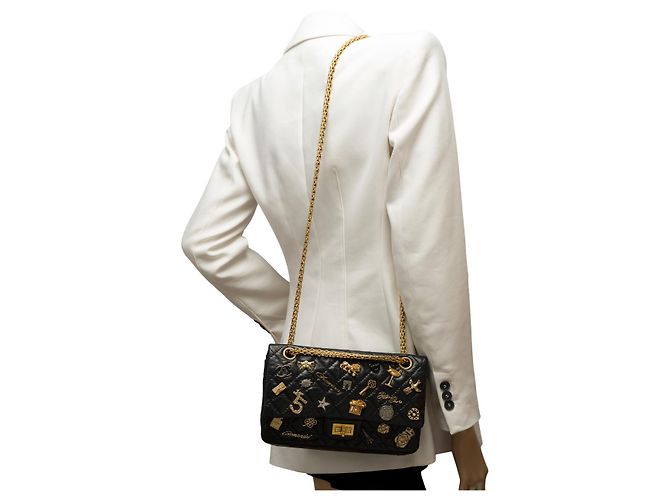 Borsa CHANEL 2.55 in Pelle Nera - 102479 Nero - vista 13