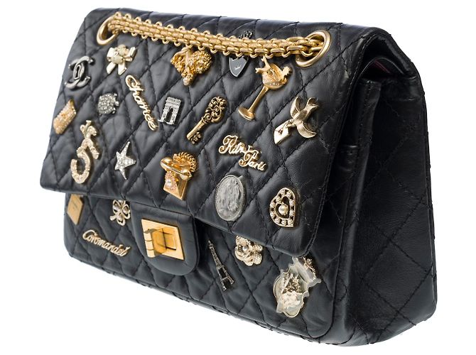 Borsa CHANEL 2.55 in Pelle Nera - 102479 Nero - vista 5