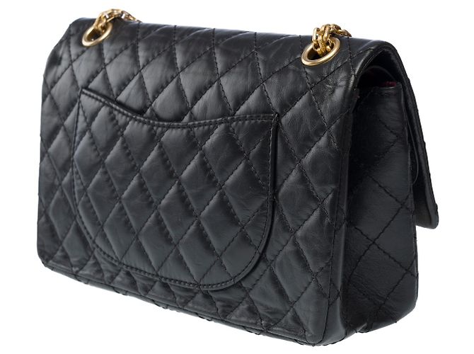 Borsa CHANEL 2.55 in Pelle Nera - 102479 Nero - vista 6