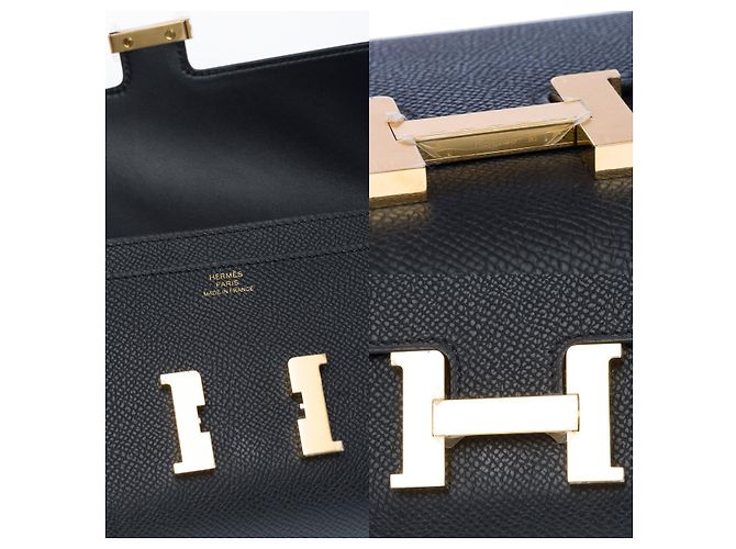 Hermès Borsa HERMES Constance in Pelle Nera - 102454 Nero - vista 8