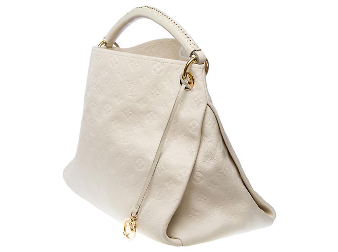 Borsa LOUIS VUITTON Artsy in Pelle Bianca - 102358 Bianco - vista 4