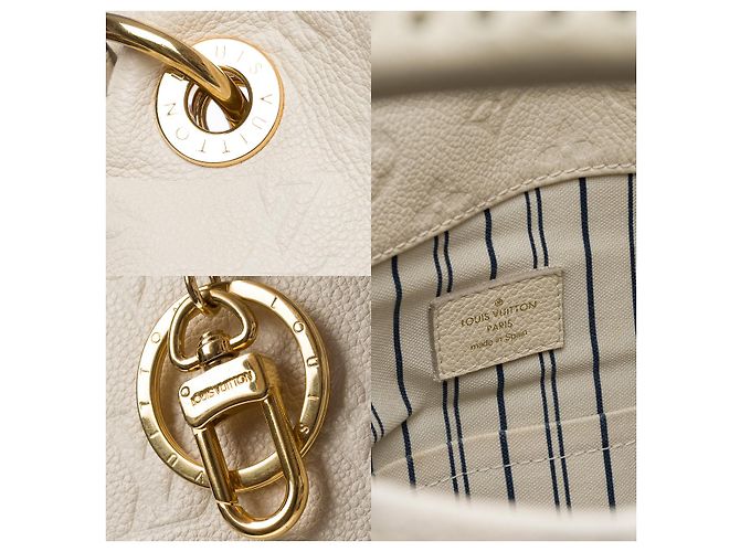 Borsa LOUIS VUITTON Artsy in Pelle Bianca - 102358 Bianco - vista 6