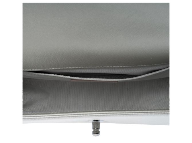 Borsa CHANEL Boy in Pelle Argento - 102456 - vista 8
