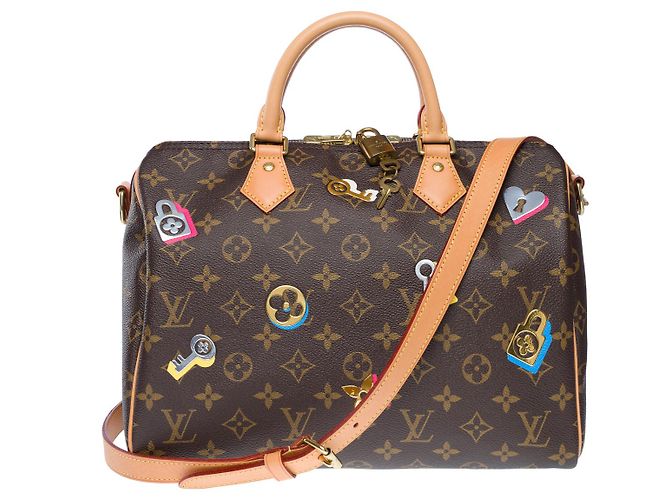 LOUIS VUITTON Speedy Bag in Brown Canvas - 102455 - view 3