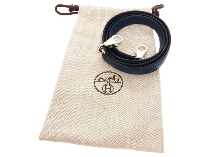 Hermès Hermes Kelly Strap in Deep Blue Taurillon Clemence Leather - view 3