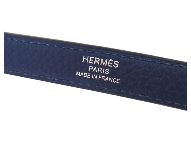 Hermès Hermes Kelly Strap in Deep Blue Taurillon Clemence Leather - view 4