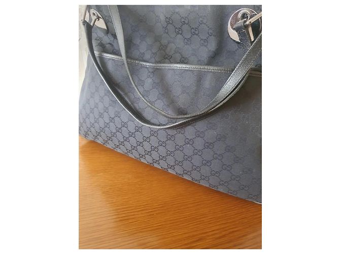 Borsa a mano Gucci Eclipse nera in tessuto Nero - vista 11