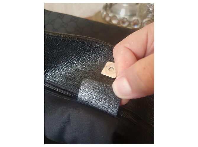 Borsa a mano Gucci Eclipse nera in tessuto Nero - vista 2