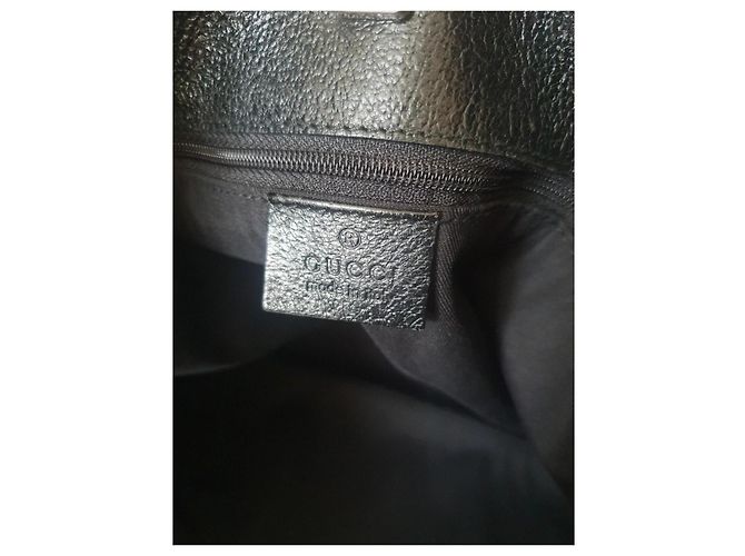 Borsa a mano Gucci Eclipse nera in tessuto Nero - vista 3