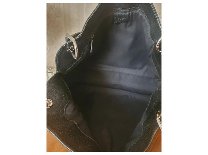 Borsa a mano Gucci Eclipse nera in tessuto Nero - vista 4