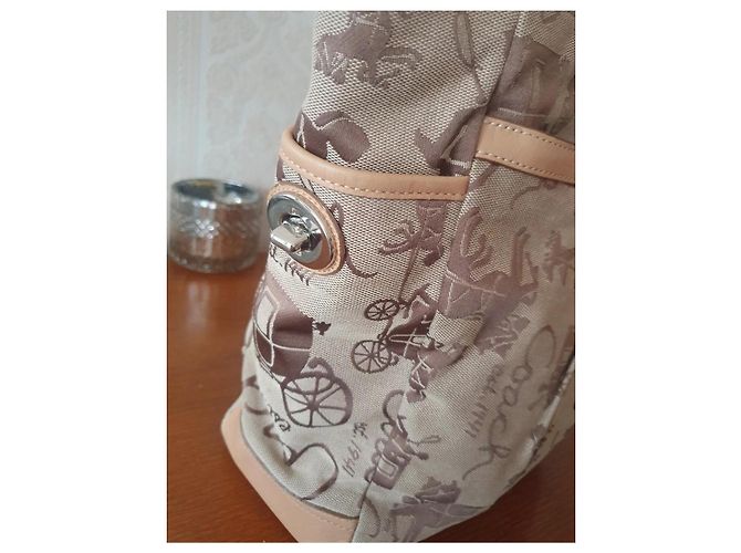 Vintage Coach Pferde Tasche Beige - Ansicht 10