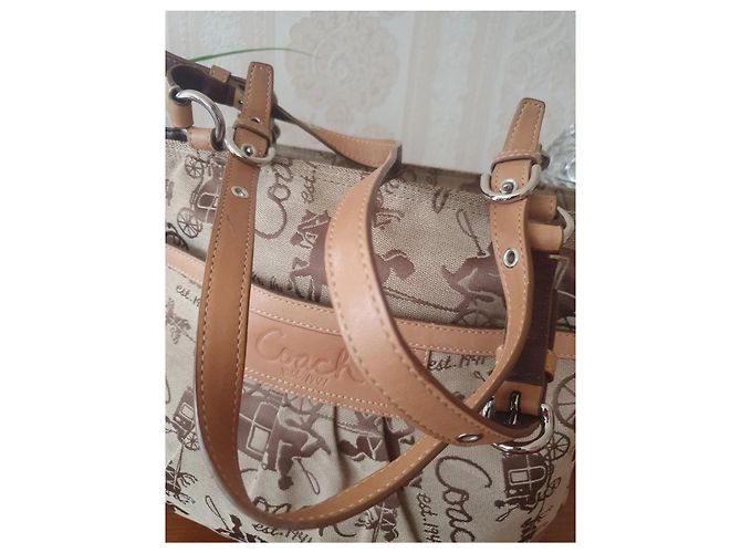 Vintage Coach Pferde Tasche Beige - Ansicht 12