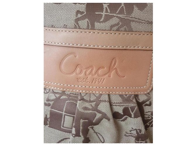 Vintage Coach Pferde Tasche Beige - Ansicht 14