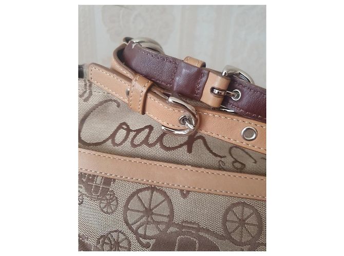Vintage Coach Pferde Tasche Beige - Ansicht 5