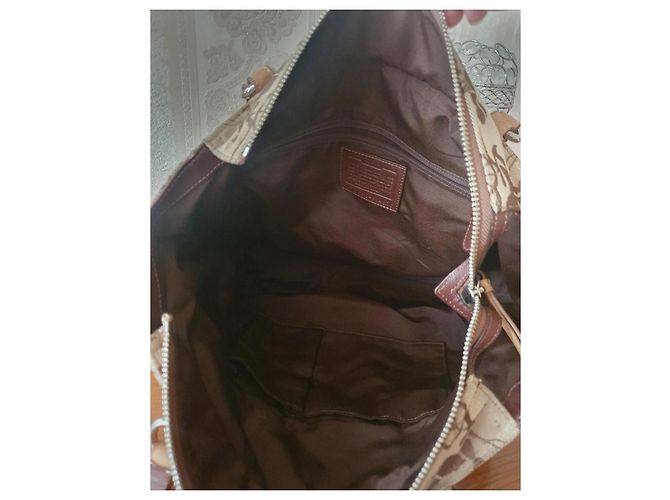 Vintage Coach Pferde Tasche Beige - Ansicht 6