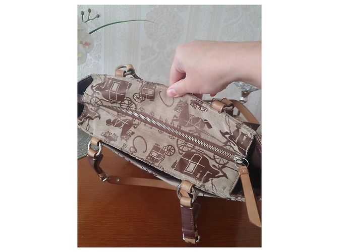 Vintage Coach Pferde Tasche Beige - Ansicht 8