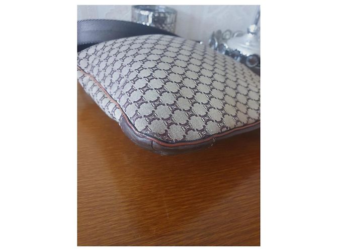 Triomphe Céline Vintage Macadam Tasche Beige - vue 11