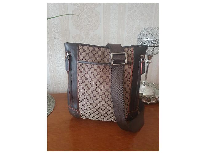 Triomphe Céline Vintage Macadam Tasche Beige - vue 2