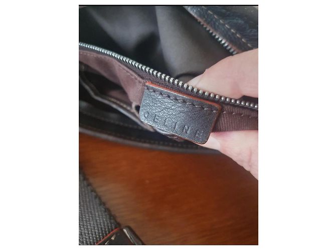 Triomphe Céline Vintage Macadam Tasche Beige - vue 7
