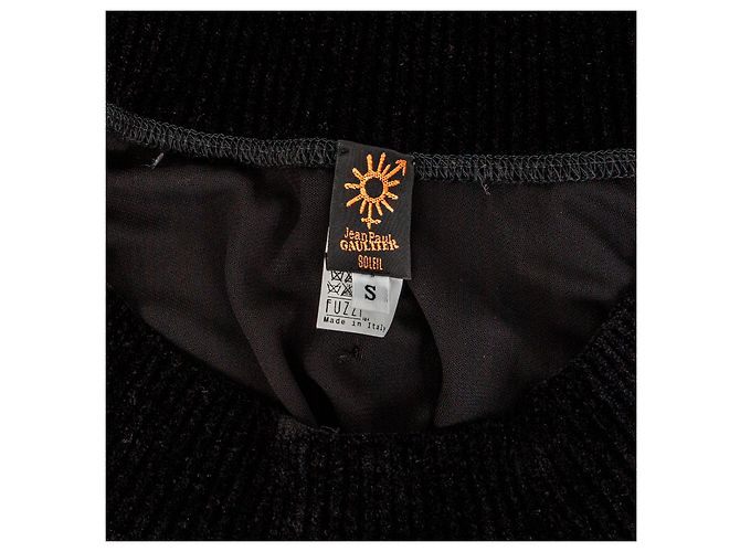 Off-Shoulder Kleid von Jean Paul Gaultier Schwarz - Ansicht 12