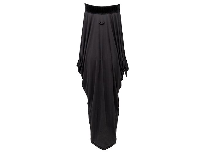 Off-Shoulder Kleid von Jean Paul Gaultier Schwarz - Ansicht 6